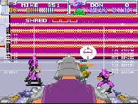 une photo d'Ã©cran de Teenage Mutant Ninja Turtles IV - Turtles In Time sur Nintendo Super Nes